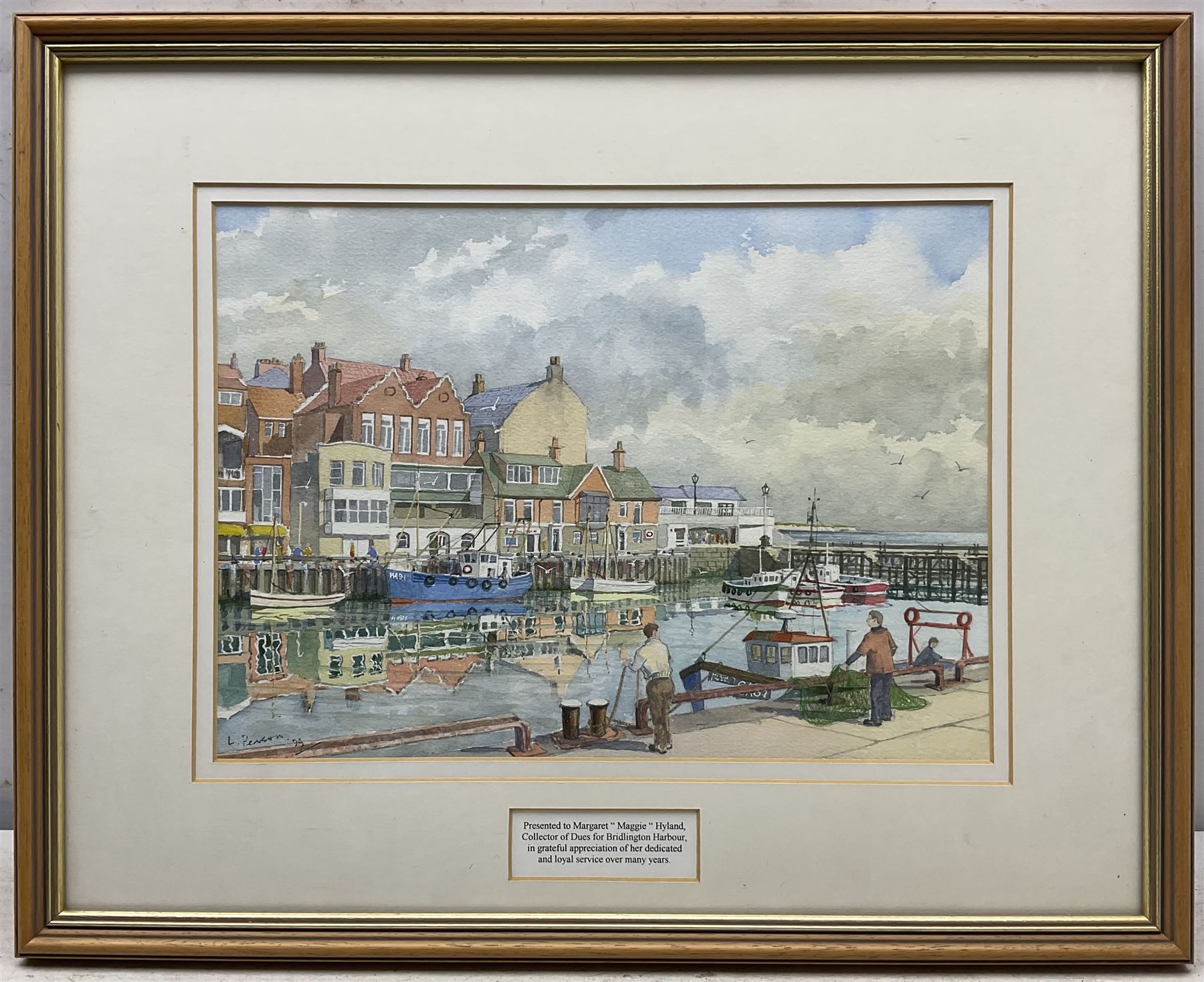 Les Pearson (British 1923-2010): Bridlington Harbour - Image 2 of 4