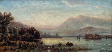 Duncan Fraser Mclea (British 1841-1916): Rowing Boat on the Loch