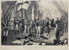 After Thomas Davidson (British 1803-1874): 'Nelson's Last Signal at Trafalgar'