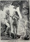 After Rembrandt (Dutch 1606-1669): 'Adam and Eve'