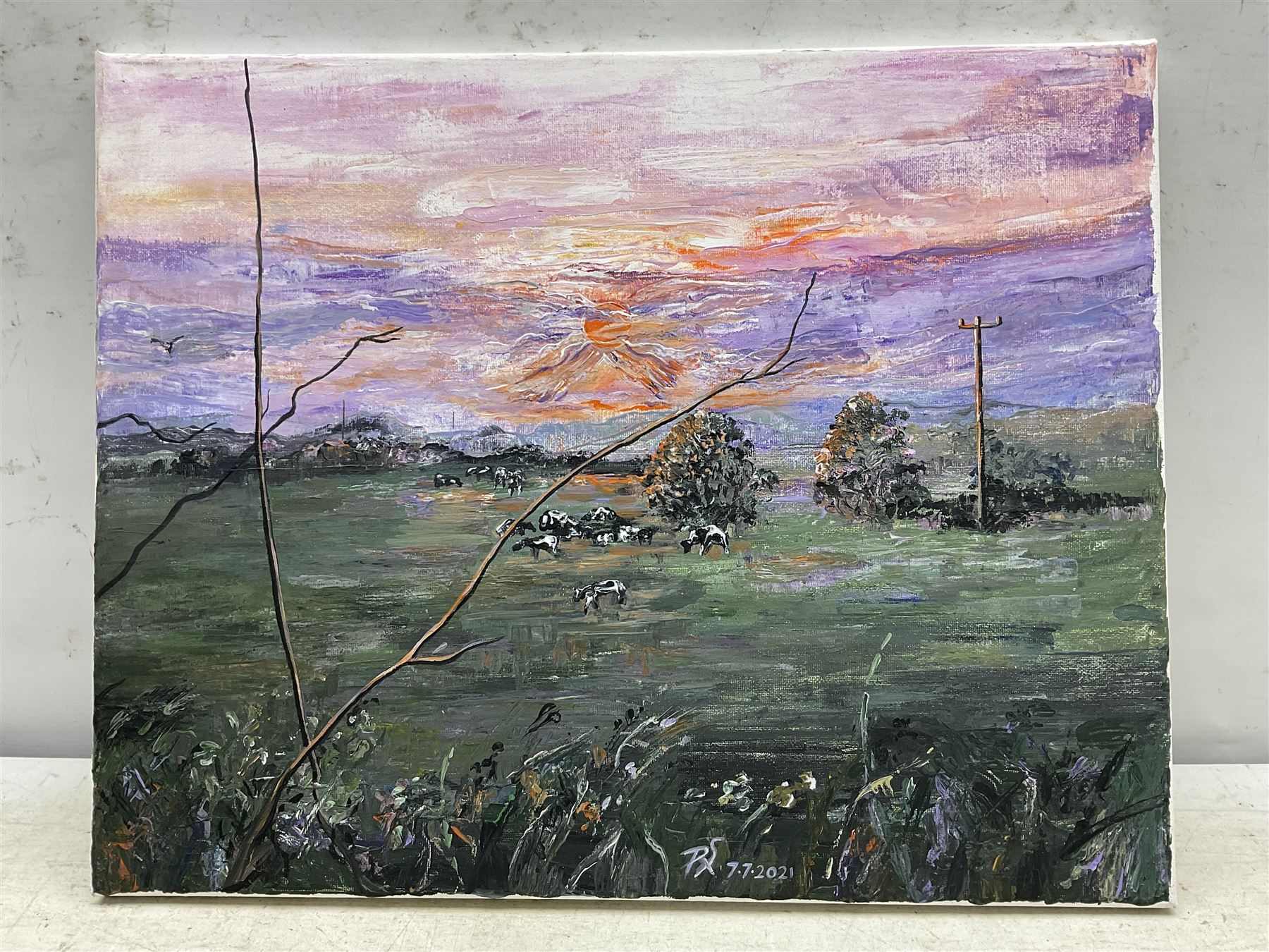 Paula Seller (Northern British Contemporary): 'Rural Sunset' - Image 2 of 4