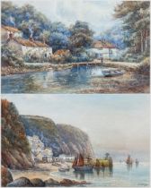 W Sands aka Thomas Herbert Victor (British 1894-1980): 'Clovelly' and 'River Fal'