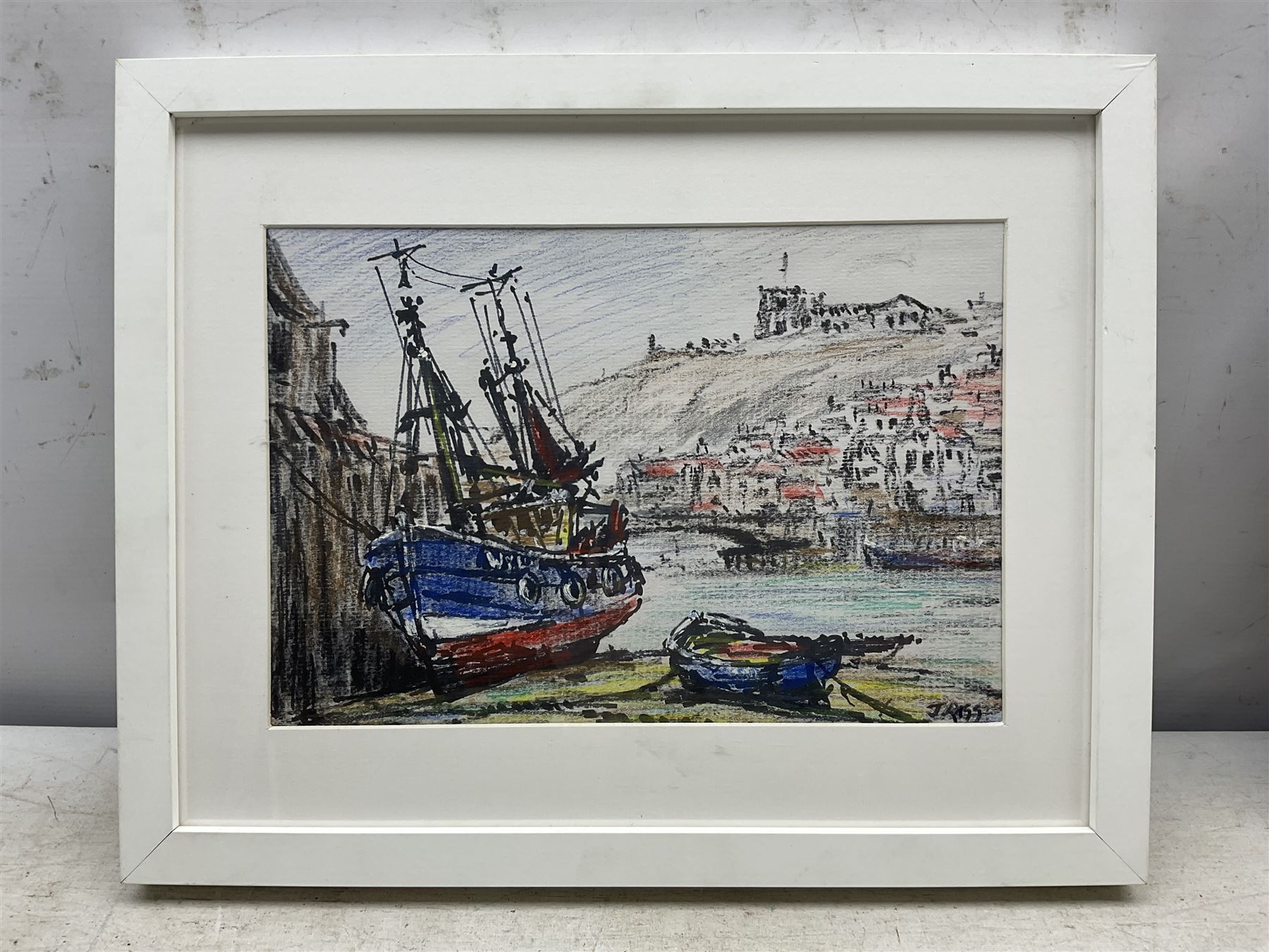 Jack Rigg (British 1927-2023): Boats in Whitby Harbour - Image 2 of 3