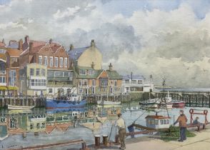 Les Pearson (British 1923-2010): Bridlington Harbour