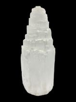 Selenite gypsum specimen tower