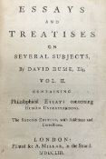 David Hume; Essays and Treatises on Several Subjects