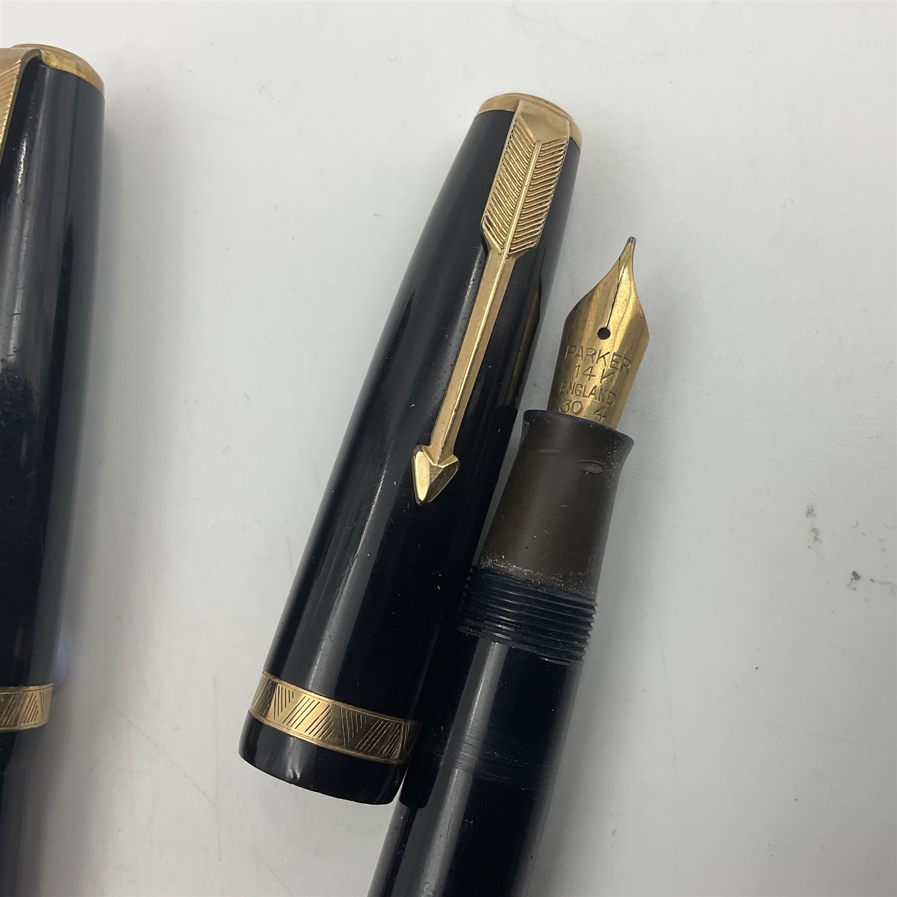 Four Parker Duofold fountain pens - Image 7 of 14