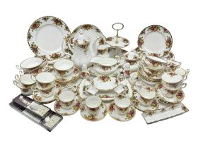 Royal Albert Old Country Roses pattern coffee service for six