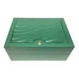 Rolex green leather box
