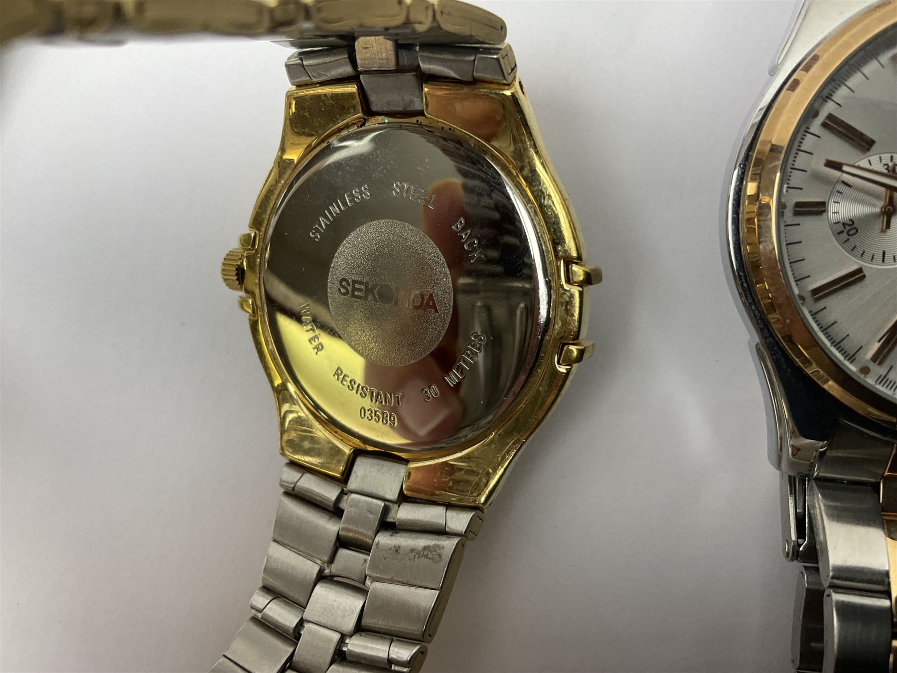 Seiko Chronograph Titanium 100M wristwatch - Image 5 of 12