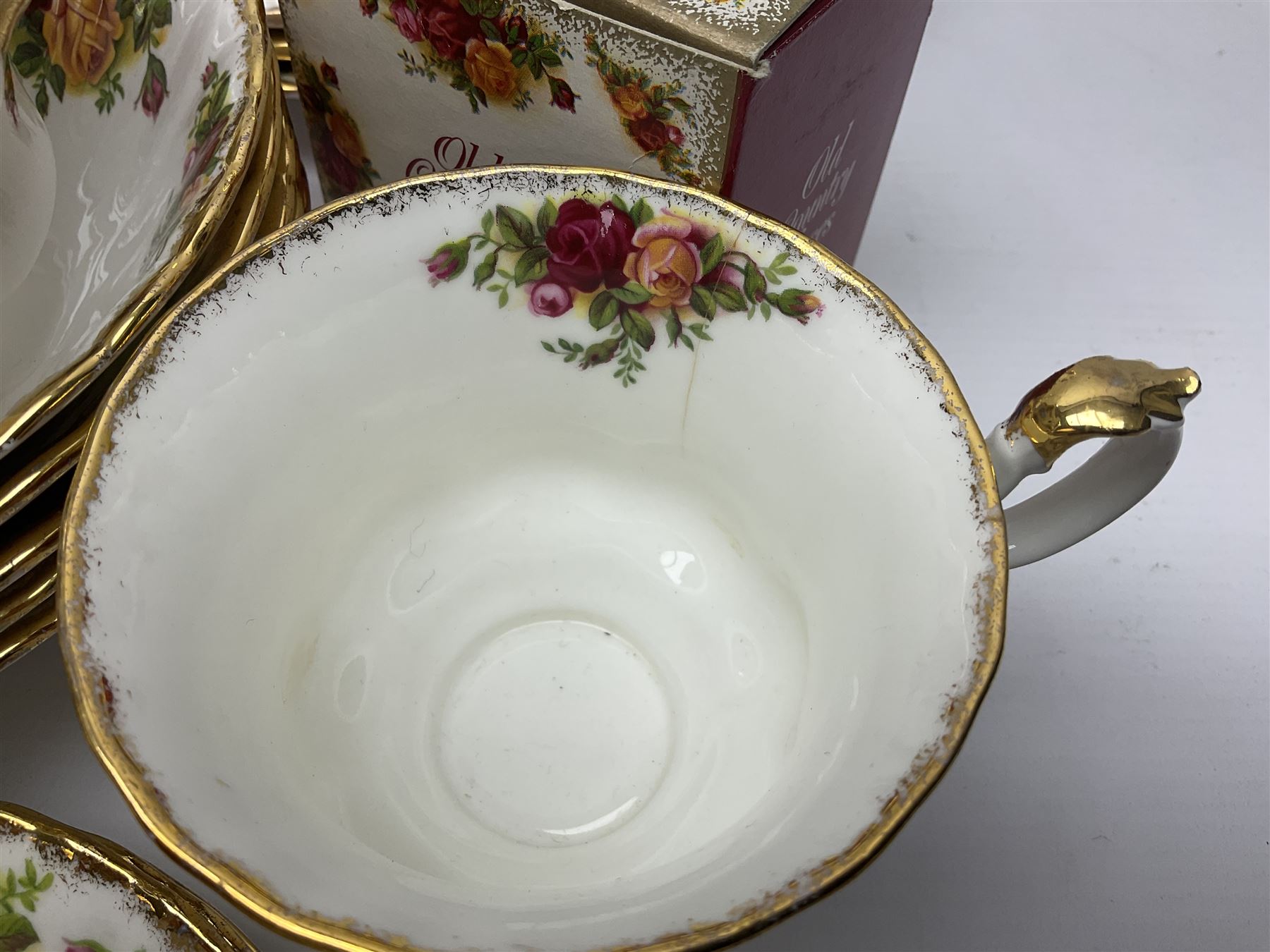 Royal Albert Old Country Roses pattern coffee service for six - Image 17 of 17