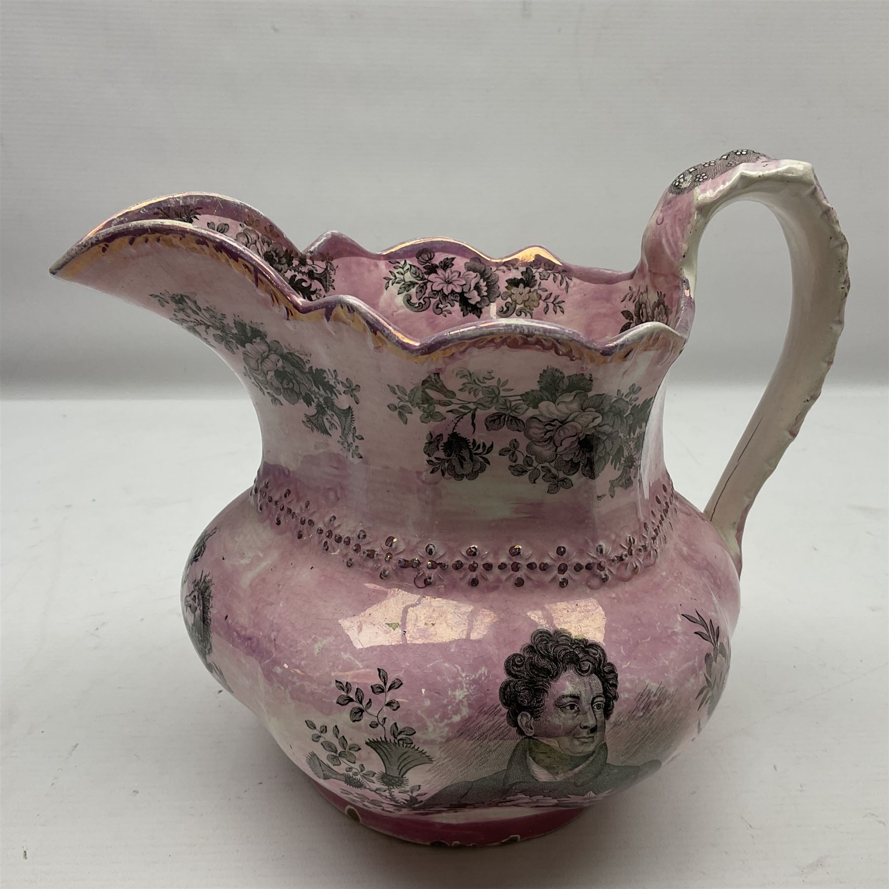 19th century Sunderland lustre jug - Image 6 of 10