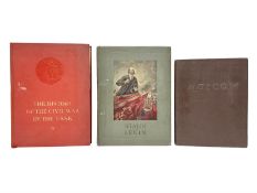 Three USSR books comprising The History of the Civil War in the USSR