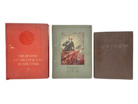 Three USSR books comprising The History of the Civil War in the USSR