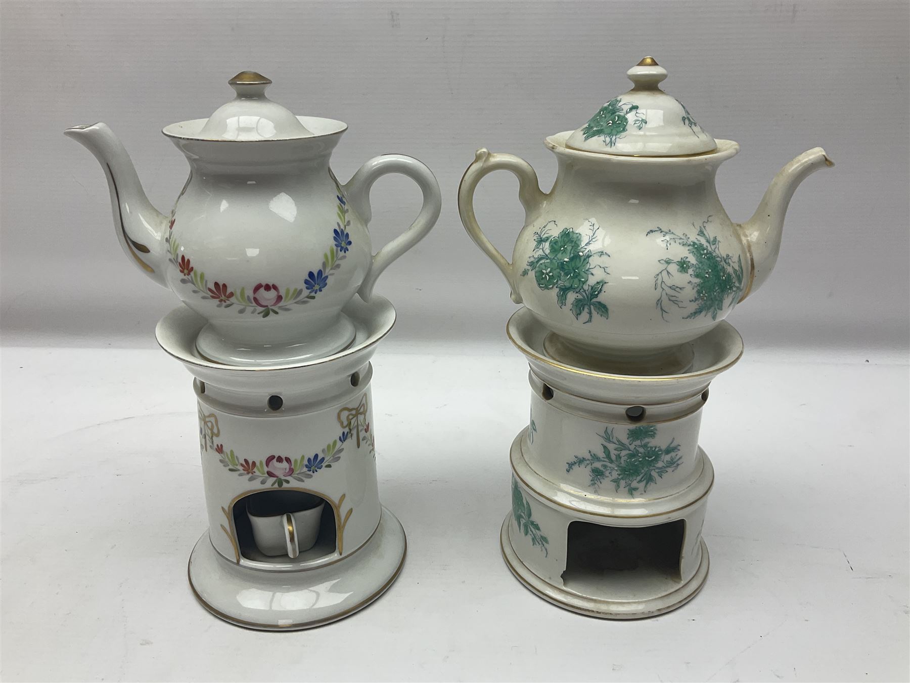 Two 19th century continental teapots and warmers - Image 24 of 25