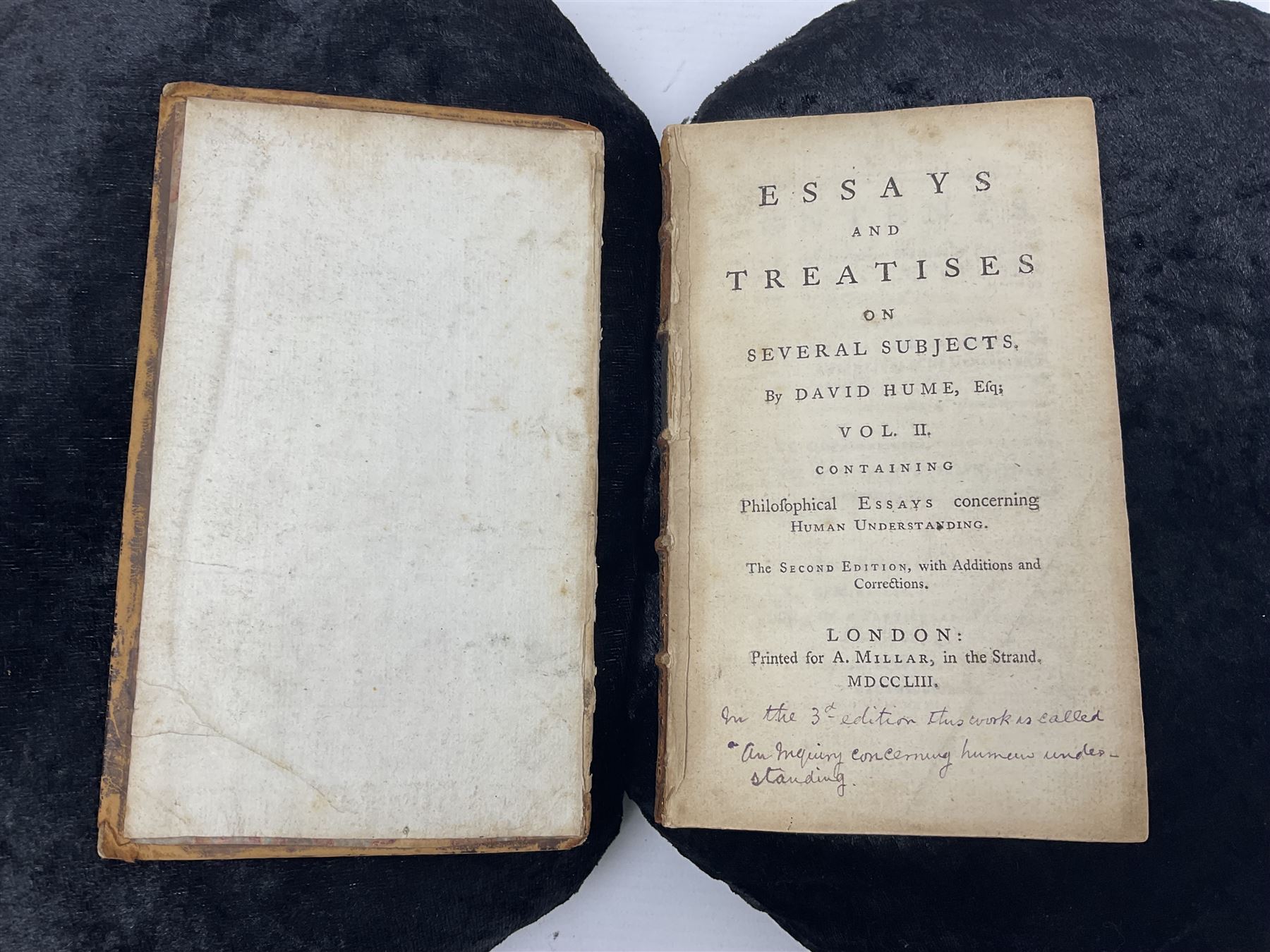 David Hume; Essays and Treatises on Several Subjects - Image 2 of 7