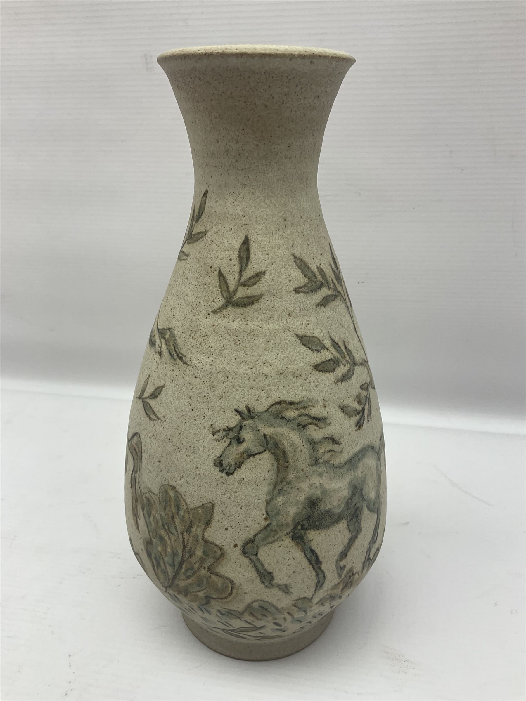Wendy Abbott Salt; studio pottery figure of a recumbent horse - Image 9 of 12