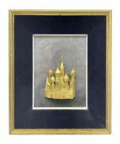 William Tolliday yellow metal study of a Russian Church