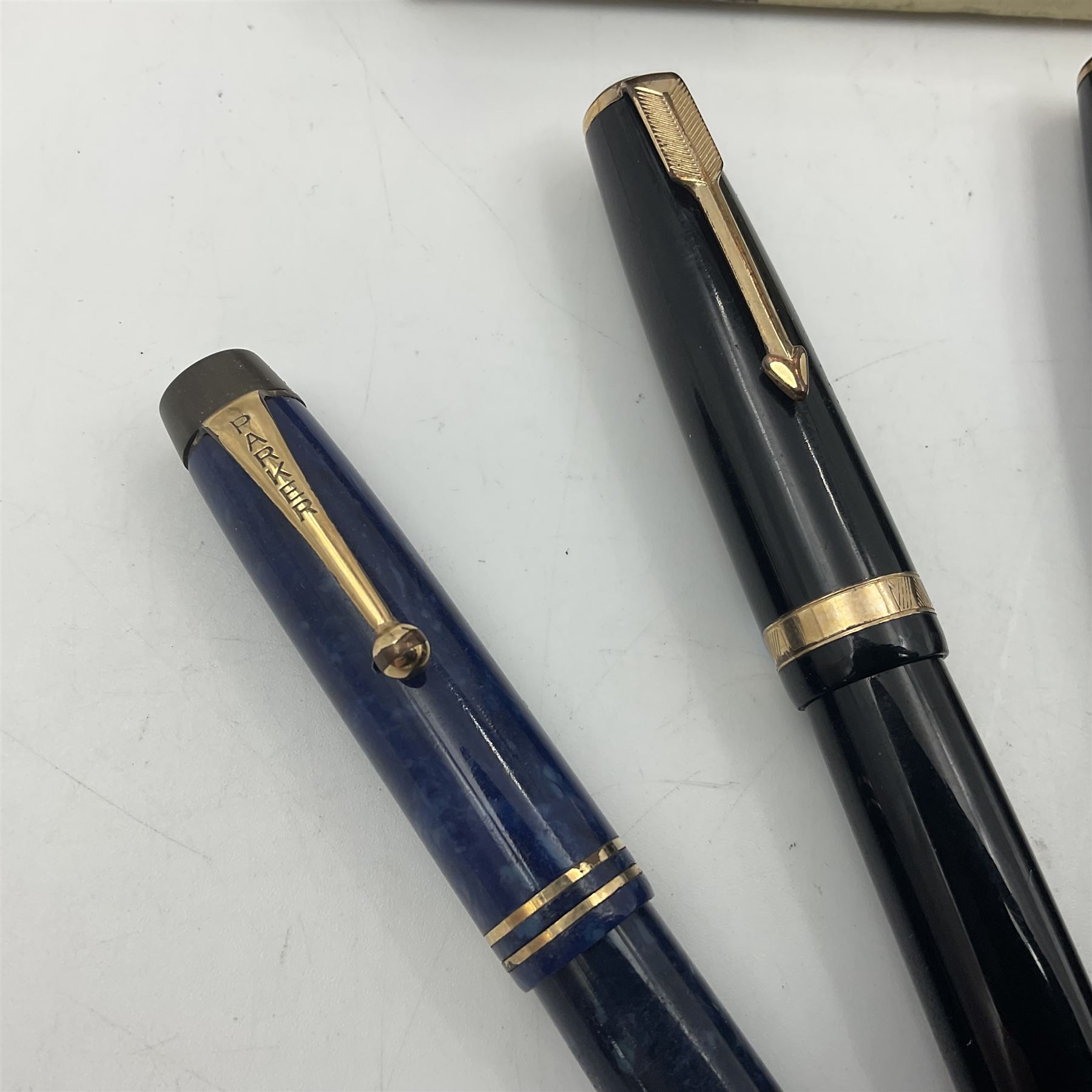 Four Parker Duofold fountain pens - Image 2 of 14