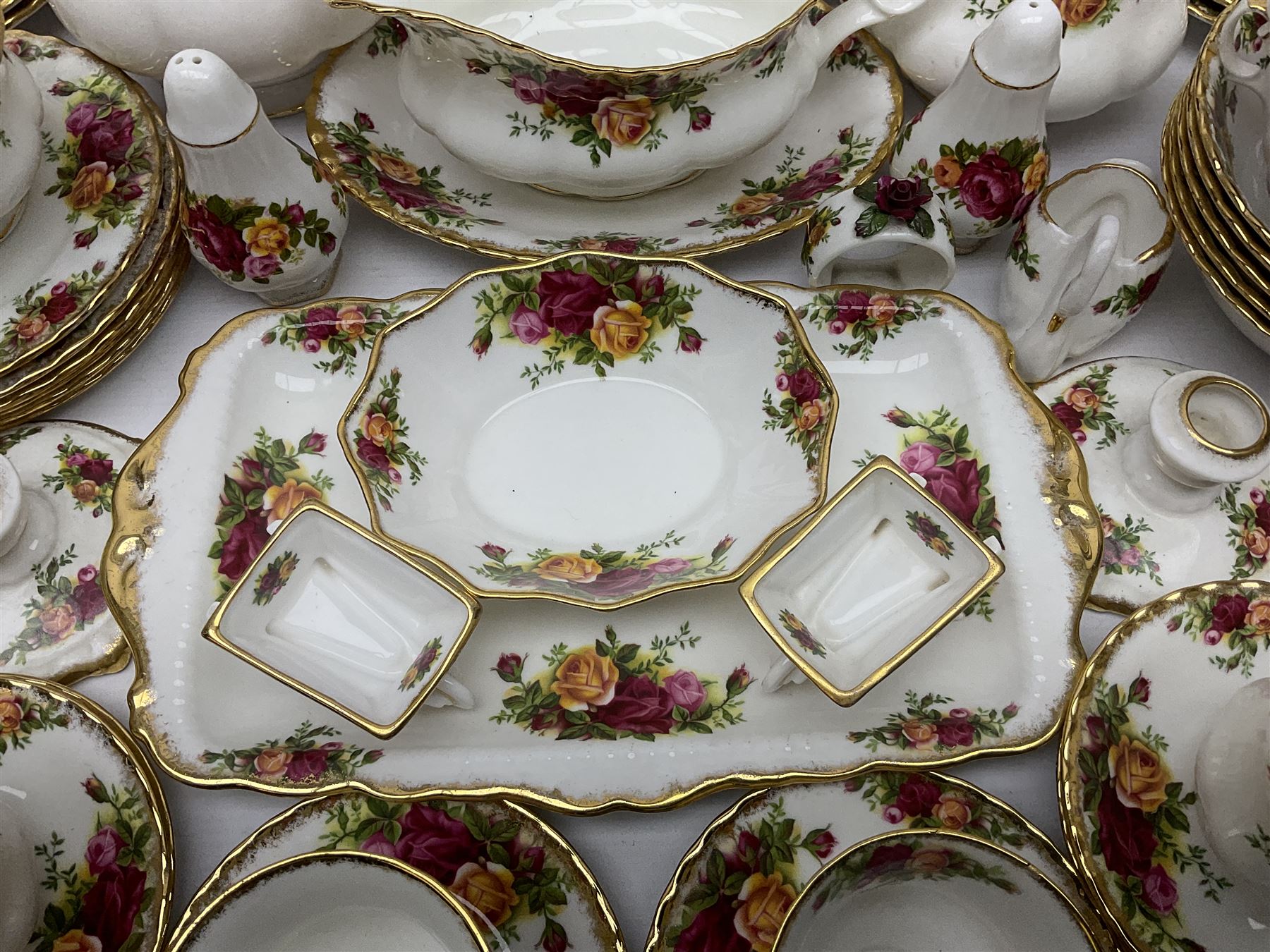 Royal Albert Old Country Roses pattern coffee service for six - Image 4 of 17
