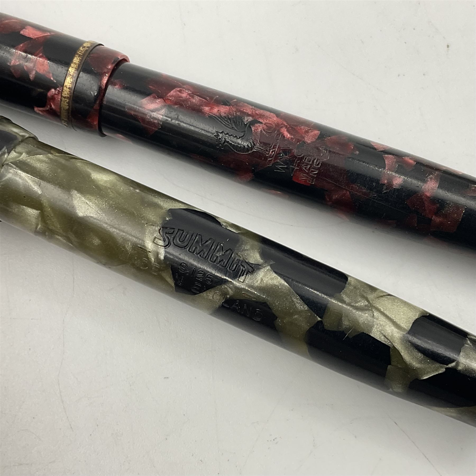 Seven marbleised fountain pens - Image 9 of 21