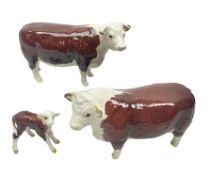 Beswick Hereford family group
