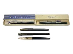 Five Waterman's fountain pens