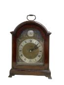 20th century 8-day Elliot mantel clock - in a mahogany 18th century style case