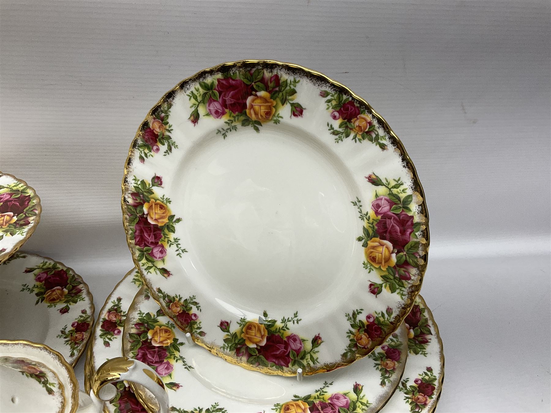 Royal Albert Old Country Roses pattern coffee service for six - Image 14 of 17