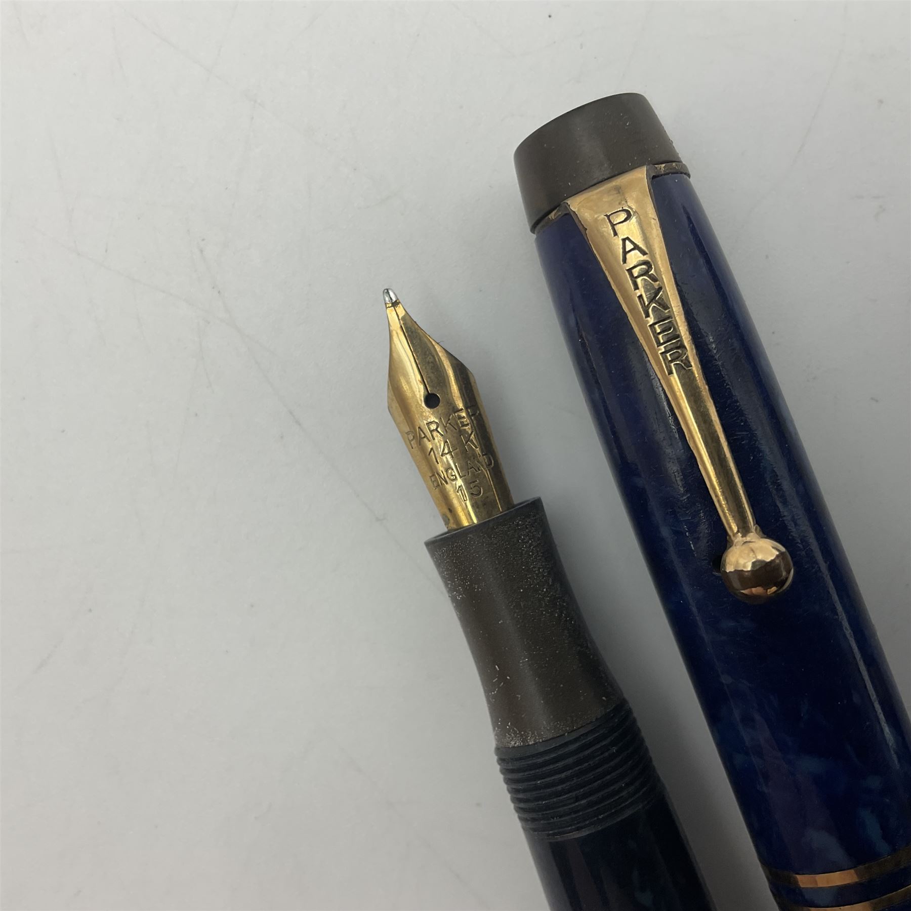 Four Parker Duofold fountain pens - Image 11 of 14
