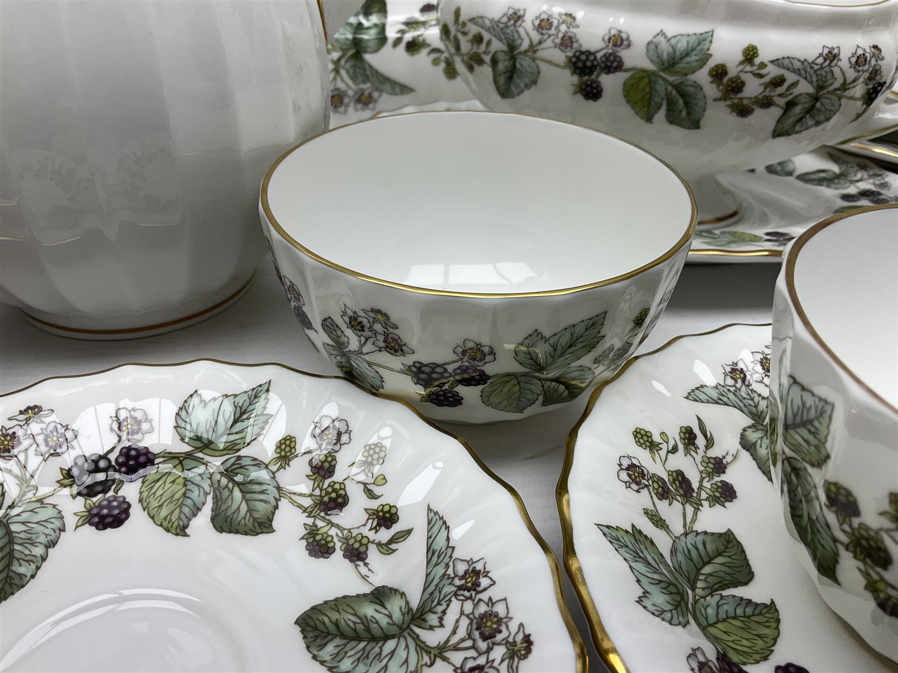 Royal Worcester Lavinia pattern dinner and tea wares comprising coffee pot - Image 12 of 18