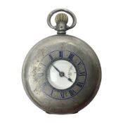 Early 20th century J.W Benson silver half hunter commemorative pocket watch