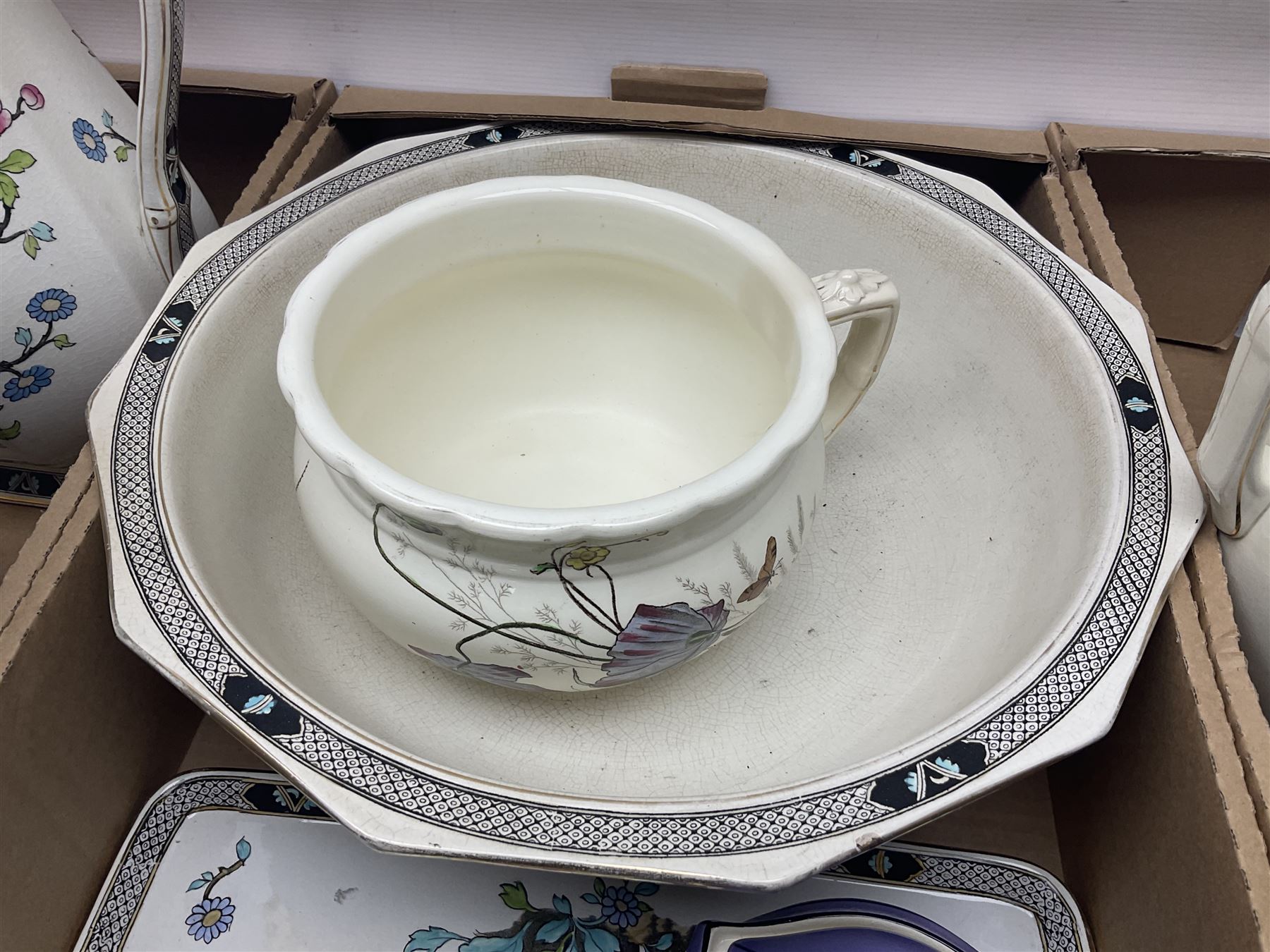 Royal Winton Art Deco style wash jug and bowl - Image 4 of 10