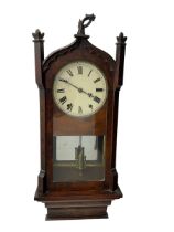 American - late 19th century 8 day wall clock