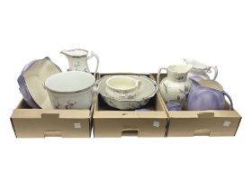 Royal Winton Art Deco style wash jug and bowl