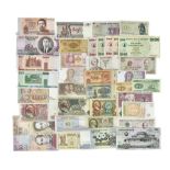 World banknotes including Venezuela