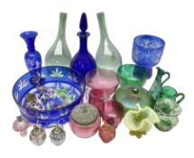 Collection of coloured glass