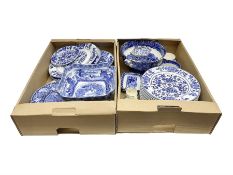 Collection of blue and white ceramics