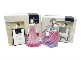 Two Royal Doulton figures Ruby HN4976 and Autumn Breeze HN4716