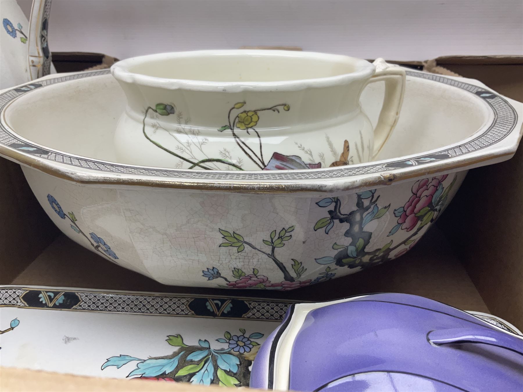 Royal Winton Art Deco style wash jug and bowl - Image 9 of 10