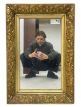 Small gilt framed ornate wall mirror