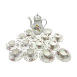 Royal Worcester Roanoke pattern coffee service