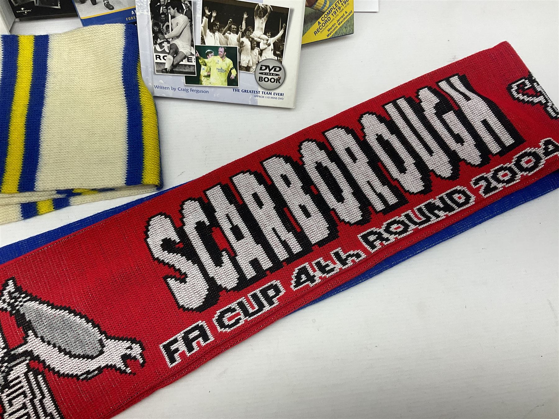 Leeds United scarfs and books - Image 2 of 6
