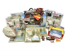Collection of Chitty Chitty Bang Bang figures and model cars both loose and boxed