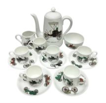 Crown Staffordshire coffee service for six