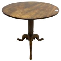 George III mahogany tripod table