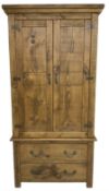 Rustic pine wardrobe