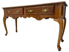 Georgian design walnut console table