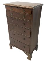 Georgian design mahogany pedestal chest