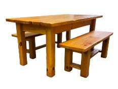 Pine dining table